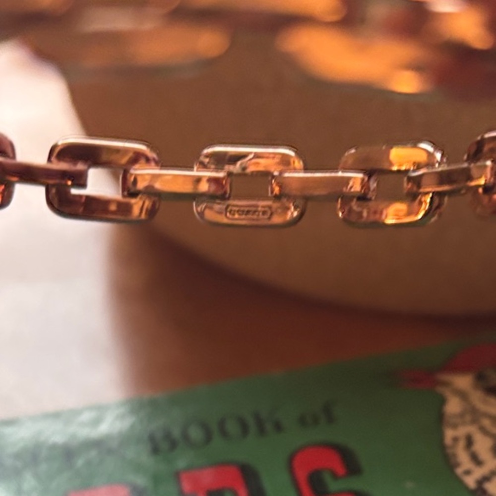 Coach Rose gold colored Chain Link Bracelet - Picture 2 of 4